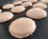 Une image de l'étape 6 de Macarons dorés #dessert de #fevrier.