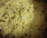 A picture of step 3 of Mattar masala rice.