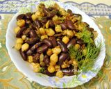A picture of step 3 of Rajma & Kabuli Chana Stir Fry (Kidney Beans & Garbanzo Beans).
