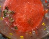 A picture of step 4 of Strawberry pomegranate mocktail.
