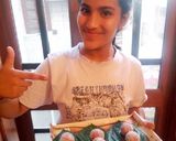 A picture of step 5 of Paan ke laddoo.