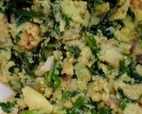 A picture of step 1 of Green Peas + Potato + Palak(Spinach) Cutlets.