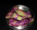 A picture of step 2 of Sweet potato peanut chat.