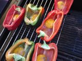 Pimentones rellenos con huevo