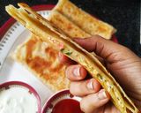 A picture of step 7 of Egg lifafa paratha.