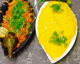A picture of step 3 of Baingan bharta.