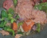 A picture of step 3 of Masala macaroni.