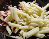 A picture of step 2 of Pink Pasta.
