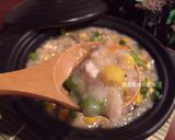 A picture of step 10 of Chicken, Mushroom, and Corn Congee.