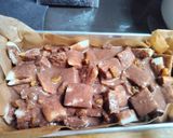Foto langkah ke 5 dari resep Puding Roti Panggang Coklat.