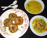 A picture of step 5 of Makki ki dhokli (healthy).