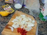 Pollo a la mostaza con verduras y salsa blanca