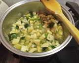 Foto del paso 7 de la receta Crema Fría Detox de Calabacín con puerro y Manzana