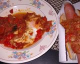 Foto del paso 6 de la receta: Huevos rancheros con salchichas