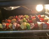 A picture of step 6 of California Farm Kababs with Pineapple and Pork.