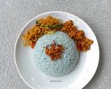 Cara Membuat Nasi Uduk Bunga Telang 6