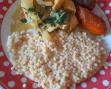 A picture of step 8 of More winterveg. Creamy veg in a white wine sauce.