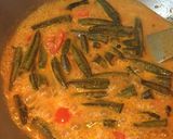 A picture of step 8 of Dahi Bhindi.