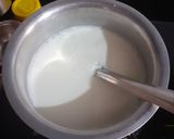 A picture of step 1 of Kesar Rice pudding.