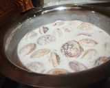A picture of step 1 of Aloo Chana Poori with dahi bhalla.
