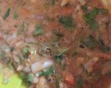 A picture of step 3 of Aloo Cheela.