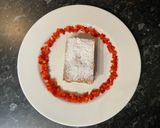 A picture of step 7 of Millefeuille with strawberries.
