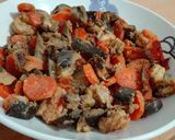 Foto del paso 4 de la receta Zanahorias con berenjenas y gambas