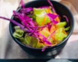 A picture of step 5 of Mexican Salad in appe tacos.
