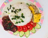 Hình bước làm 5 của món Cơm tấm sườn chả