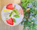 A picture of step 2 of Herb and Edible Flower Ice cubes 🌿🌱🌷.