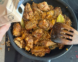Foto del paso 4 de la receta: Arroz de castañas, setas y costilla