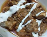 A picture of step 7 of Creamy chicken handi.