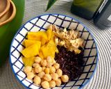 Foto del paso 6 de la receta: Arroz negro tailandés con garbanzos, pollo y piña a la plancha