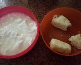 A picture of step 1 of Kalakand lassi.