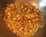 A picture of step 3 of Capsicum Corn stuffed Wheat Flour Tacos.