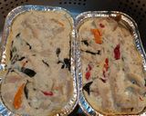 Foto langkah ke 7 dari resep Pepes jamur tiram tahu pedas.