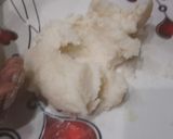 A picture of step 5 of Rasgulla with leftover rice.