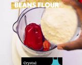 A picture of step 2 of Beans flour moi moi.