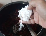 A picture of step 3 of Banglore style vegetable pulao (veg tomato bath) and mosru bajji.