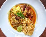 รูปขั้นตอนการทำที่ 7 ของ ข้าวซอย(พาสต้า)ไก่ย่าง