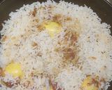 A picture of step 6 of Egg Masala Biryani.