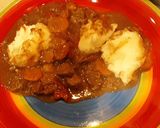 A picture of step 5 of Crockpot Potato Topped Swiss Steak.
