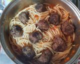 Foto del paso 6 de la receta: Pasta con albóndigas express