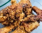 Hình bước làm 3 của món MFC: Gà rán Manh’s kitchen 🍗😆