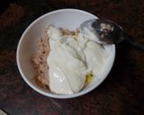 Foto del paso 2 de la receta: Sándwich de atún, maíz dulce, huevo duro y mayonesa