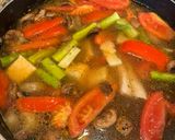 A picture of step 2 of Vietnamese Dill Fish Cake Noodle Soup (Bún chả cá thìa là).