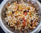 A picture of step 2 of Diet Bhel.