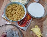 Foto langkah ke 1 dari resep Mac and Cheese Muffins (with prawn and smoked beef).