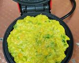 A picture of step 4 of Veg.Moong Dal Waffles.