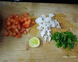 A picture of step 1 of Poha chat.
